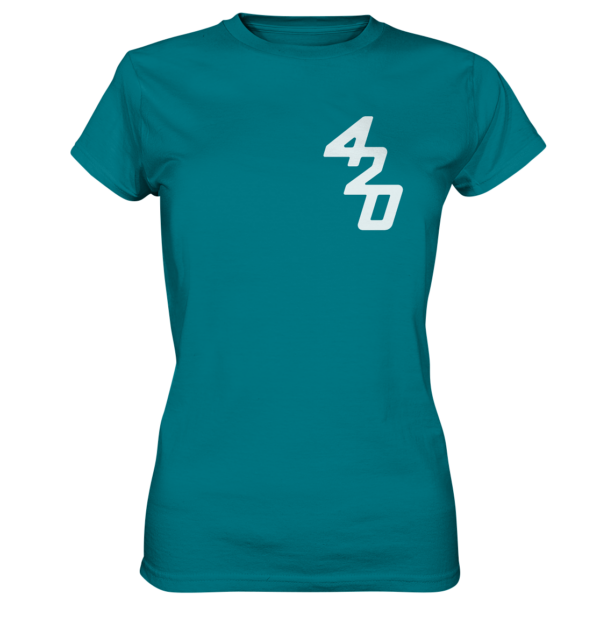 420er  - Back: Wer fiert verliert - Ladies Premium Shirt – Bild 9