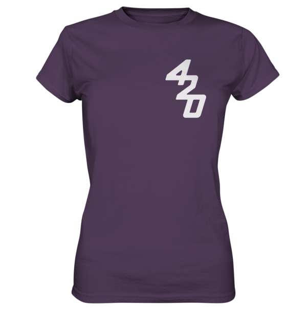 420er  - Back: Wer fiert verliert - Ladies Premium Shirt – Bild 25
