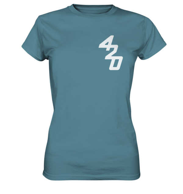 420er  - Back: Wer fiert verliert - Ladies Premium Shirt – Bild 22