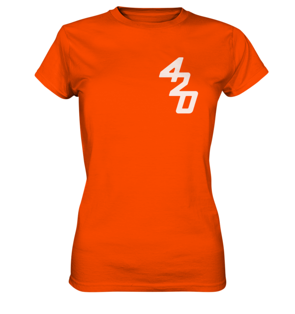 420er  - Back: Wer fiert verliert - Ladies Premium Shirt – Bild 13