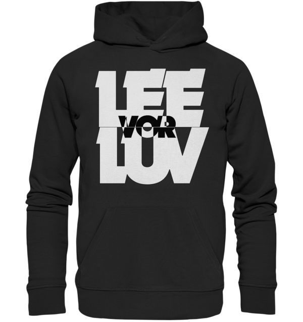 Lee vor Luv - weiss - Organic Hoodie