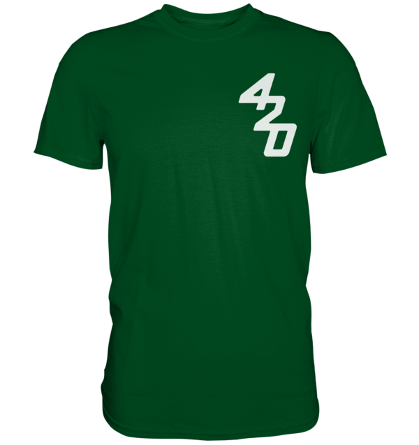 420er  - Back: Wer fiert verliert - Premium Shirt – Bild 4