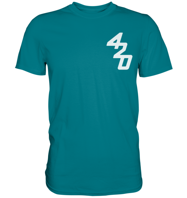 420er  - Back: Wer fiert verliert - Premium Shirt – Bild 9