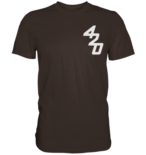 420er  - Back: Wer fiert verliert - Premium Shirt – Bild 5