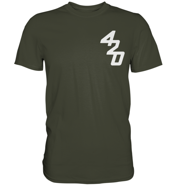 420er  - Back: Wer fiert verliert - Premium Shirt – Bild 24