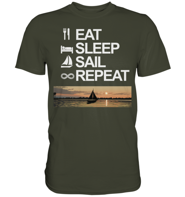 Eat Sleep Sail Repeat - Premium Shirt – Bild 7