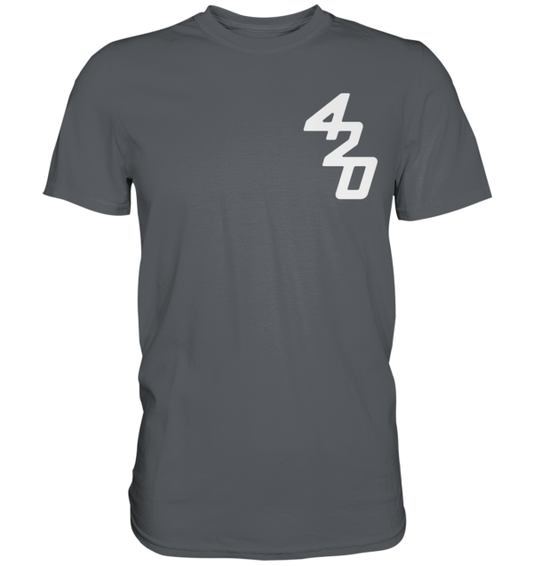 420er  - Back: Wer fiert verliert - Premium Shirt – Bild 7