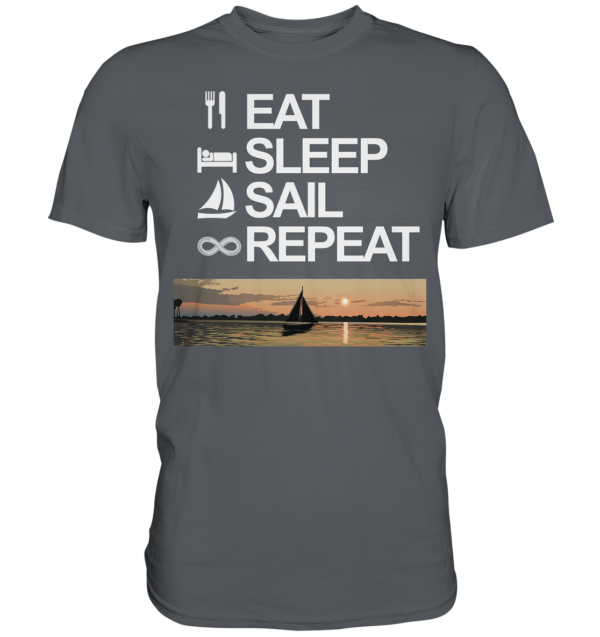 Eat Sleep Sail Repeat - Premium Shirt – Bild 4