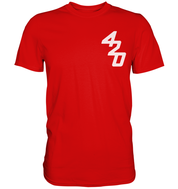 420er  - Back: Wer fiert verliert - Premium Shirt – Bild 13