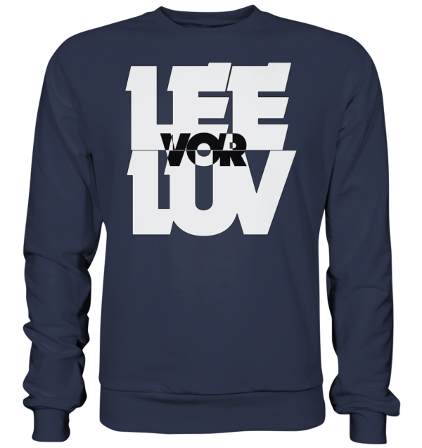 Lee vor Luv - weiss - Premium Sweatshirt – Bild 4