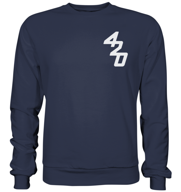 420er  - Back: Wer fiert verliert - Premium Sweatshirt – Bild 7