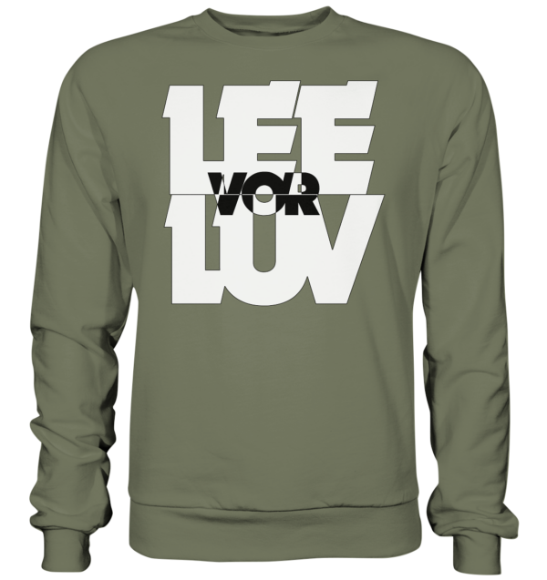 Lee vor Luv - weiss - Premium Sweatshirt – Bild 3