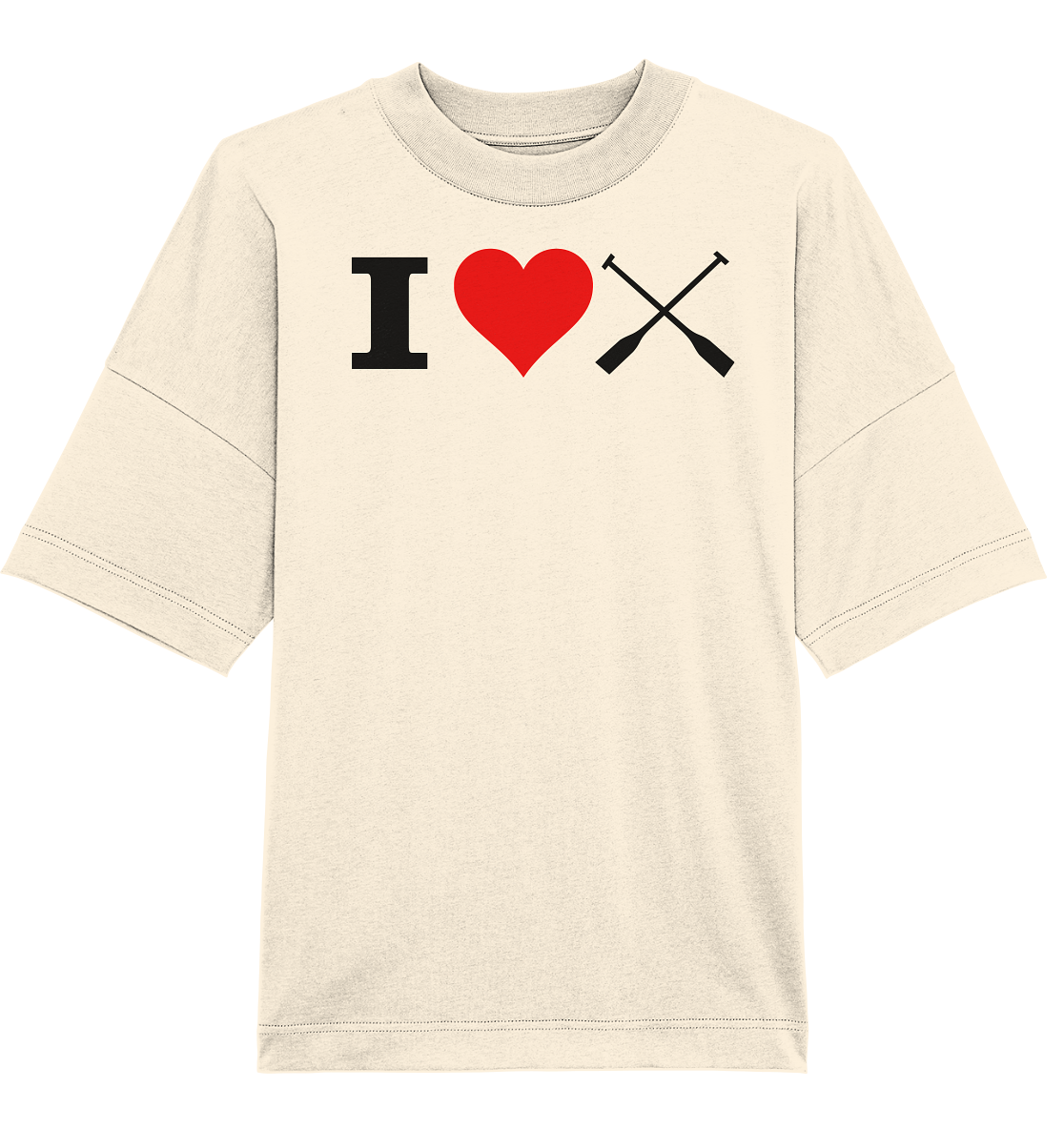 I love paddeln - Organic Oversize Shirt