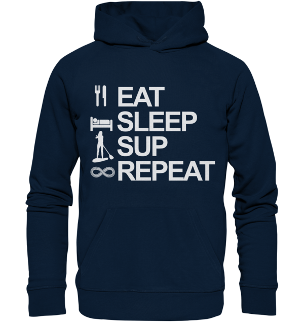 Eat Sleep SUP Repeat - Organic Hoodie – Bild 12