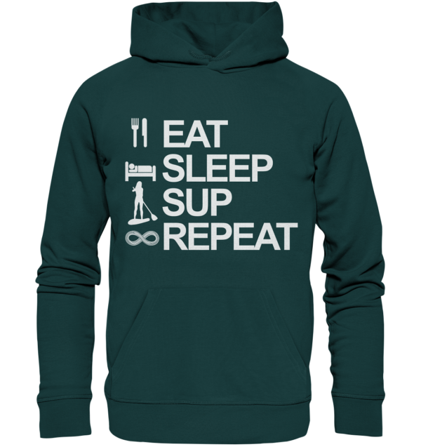 Eat Sleep SUP Repeat - Organic Hoodie – Bild 14