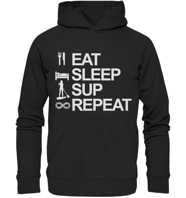 Eat Sleep SUP Repeat - Organic Hoodie – Bild 2