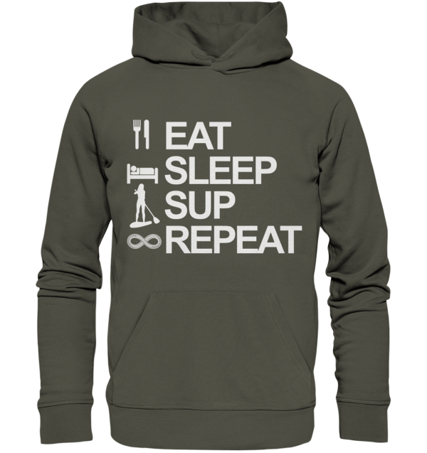 Eat Sleep SUP Repeat - Organic Hoodie – Bild 16