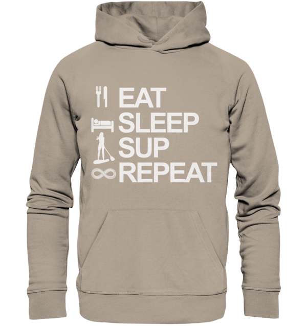 Eat Sleep SUP Repeat - Organic Hoodie – Bild 10