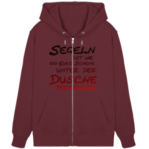 Segeln ist wie... - Organic Zipper