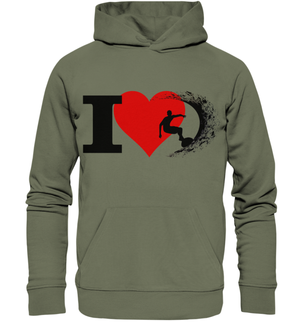 Ich liebe surfen - Premium Unisex Hoodie – Bild 3