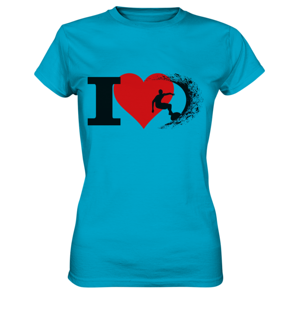 Ich liebe surfen -  Womens Premium Classic T-Shirt – Bild 6