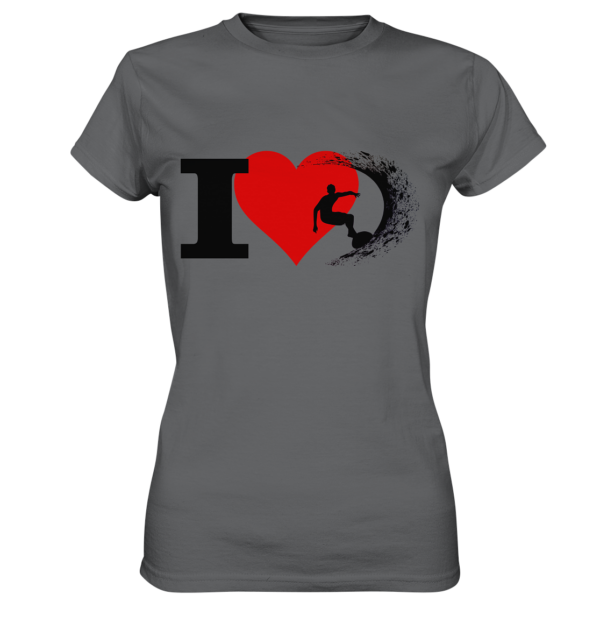 Ich liebe surfen -  Womens Premium Classic T-Shirt – Bild 2