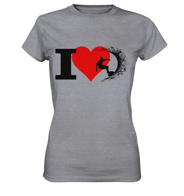 Ich liebe surfen -  Womens Premium Classic T-Shirt – Bild 3