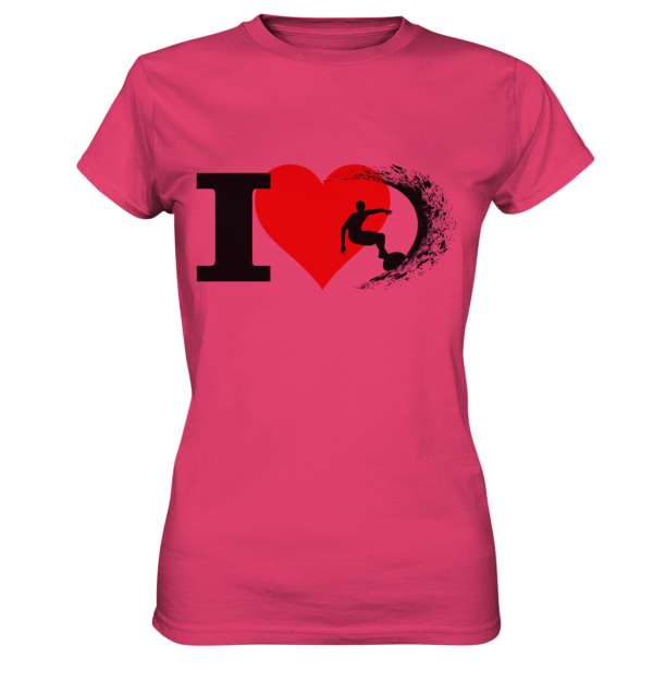 Ich liebe surfen -  Womens Premium Classic T-Shirt – Bild 4